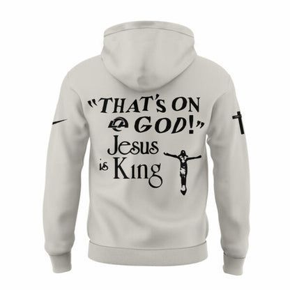 Limited Editon L.A Rams Jesus is King Hoodie