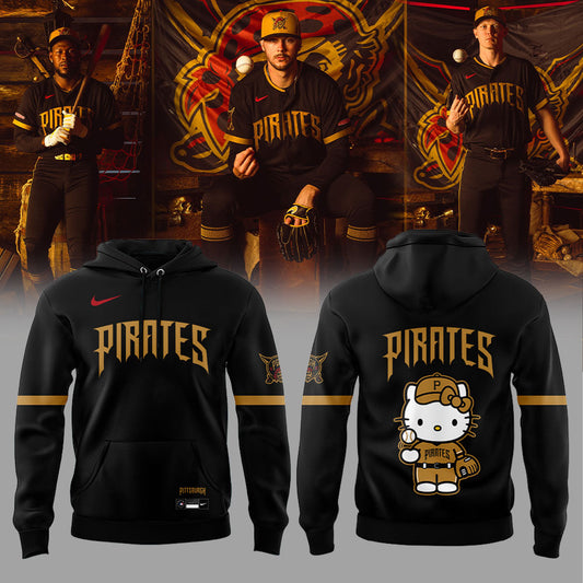 Pittsburgh Pirates 2026 City Connect Hello Kitty Limited Edition Hoodie