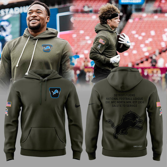 Detroit Lions Salute to Service 2025 Combo Hoodie