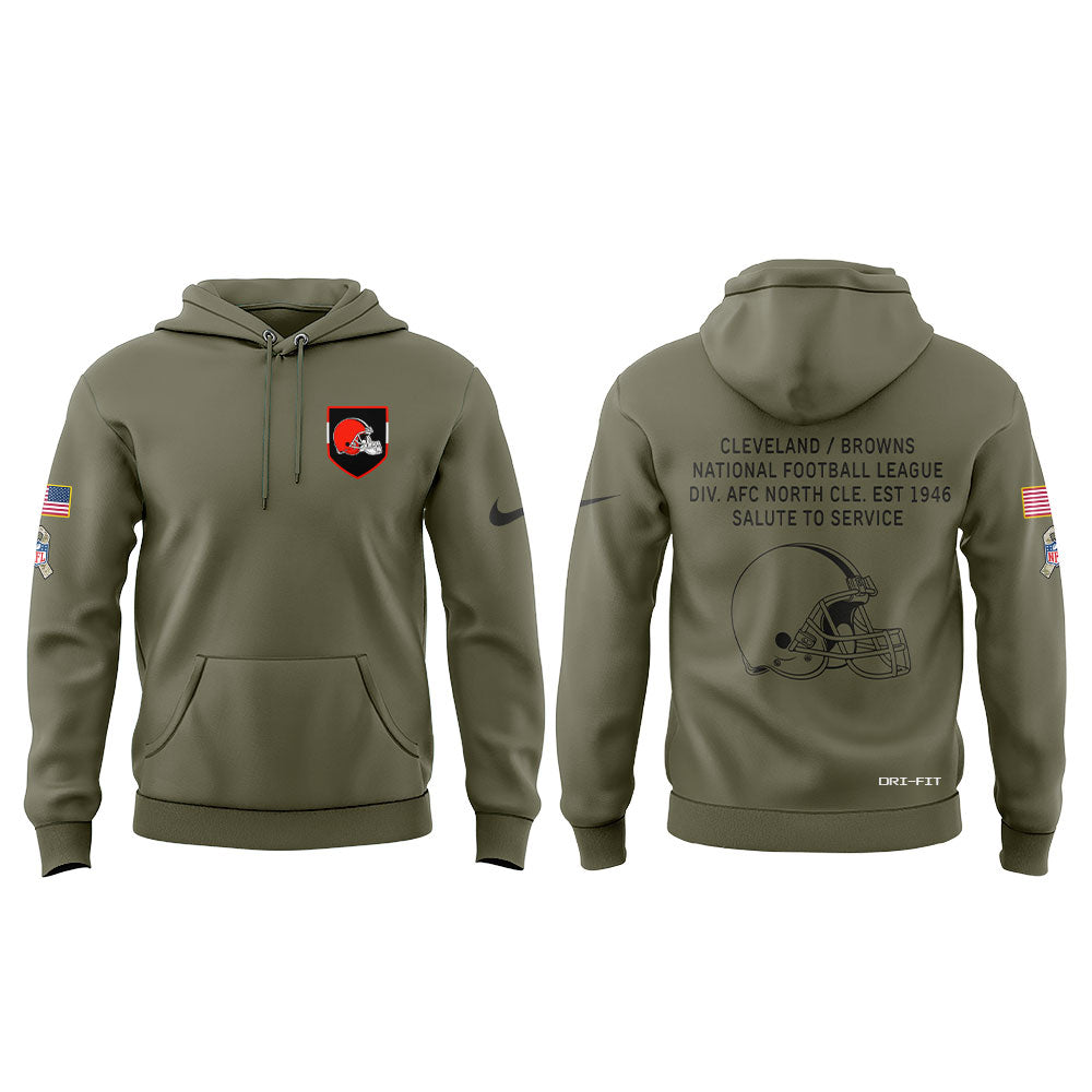 Cleveland Browns 2025 Salute to Service Combo Hoodie