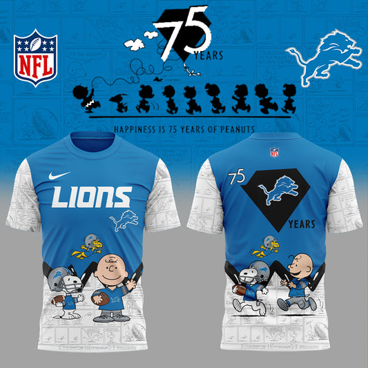Limited Edition D.Lions 75th of Peanuts Shirt