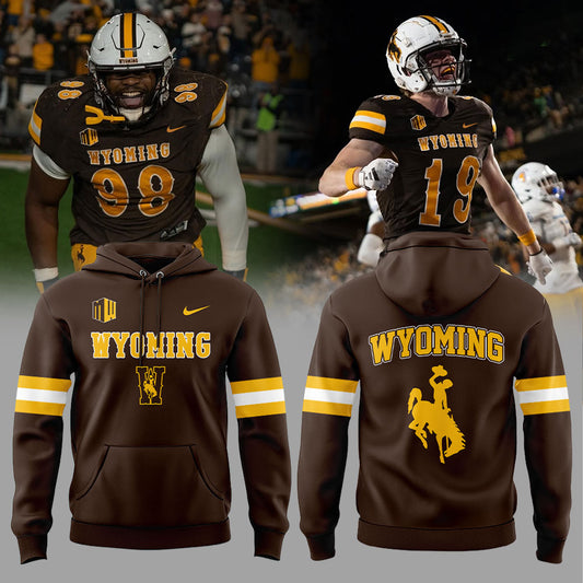 Wyoming Cowboy Collegiate Football Brown 2025 Combo Hoodie