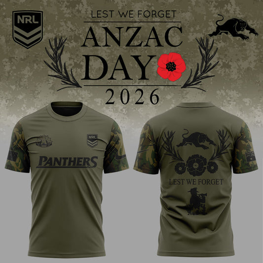 Penrith Panthers ANZAC Day 2026 Limited Edition T-Shirt