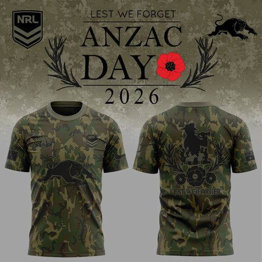 Penrith Panthers ANZAC Day 2026 Limited Edition T-Shirt