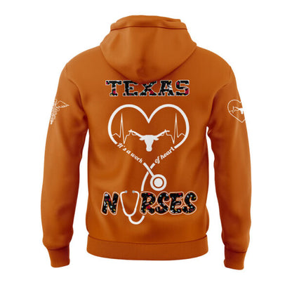 T Longhorns Football NURSES NIGHT 2.0.2.5 Hoodie