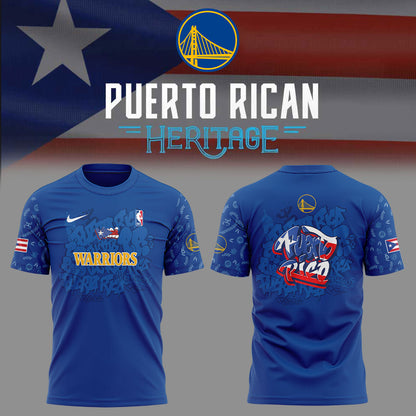 Golden State Warriors Puerto Rican Heritage 2025 Combo Shirt