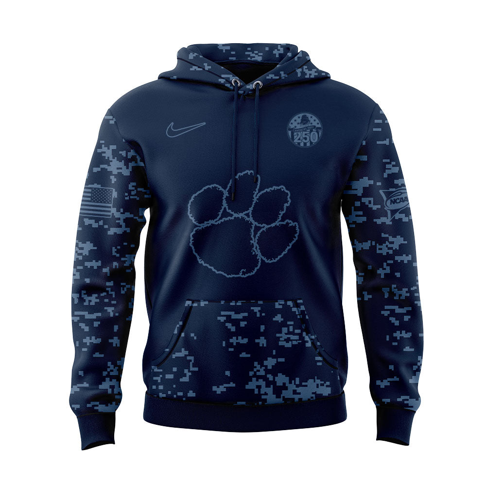 Limited Edition Clemson Football Navy 250th Celebration Hoodie