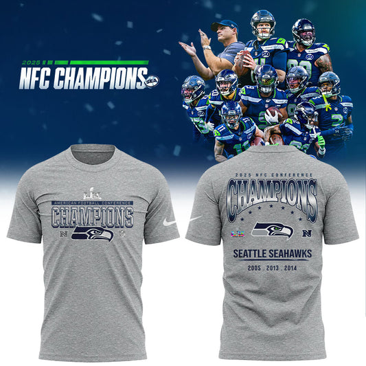 Seattle Seahawks 2025 NFC Conference Champions TShirt