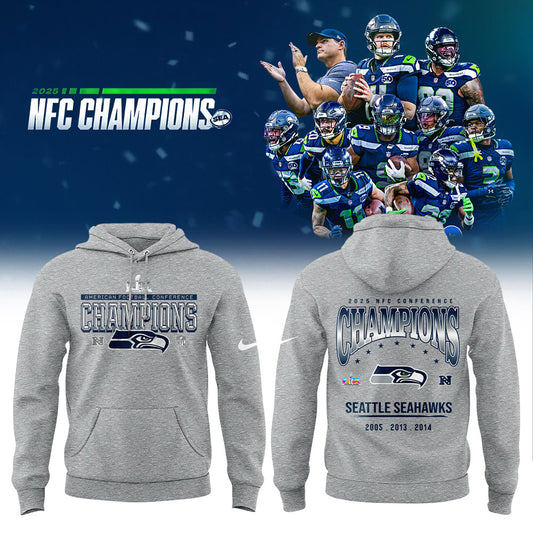 Seattle Seahawks 2025 NFC Conference Champions Hoodie