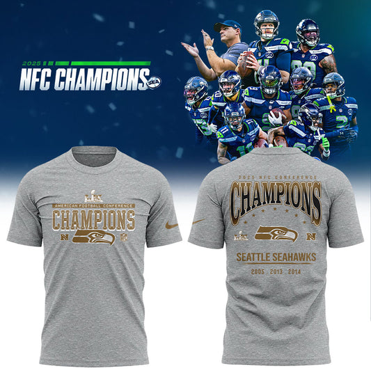 Seattle Seahawks 2025 NFC Conference Champions TShirt