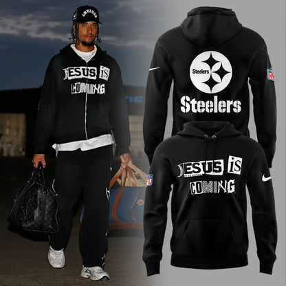 Pittsburgh Steelers 2025 Jesus Is Coming Combo Hoodie