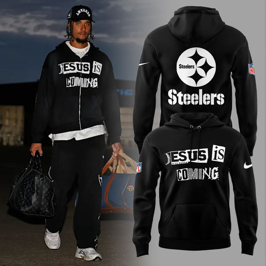 Pittsburgh Steelers 2025 Jesus Is Coming Combo Hoodie