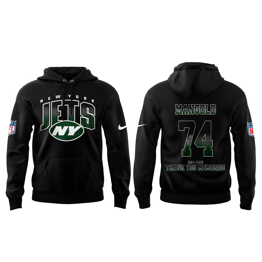 NY.Jets Legend Nick Mangold. Thank You Memories Combo Hoodie