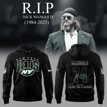 NY.Jets Legend Nick Mangold. Thank You Memories Combo Hoodie