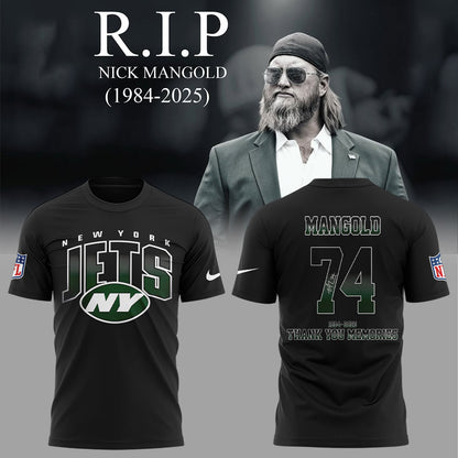 NY.Jets Legend Nick Mangold. Thank You Memories Combo T-Shirt