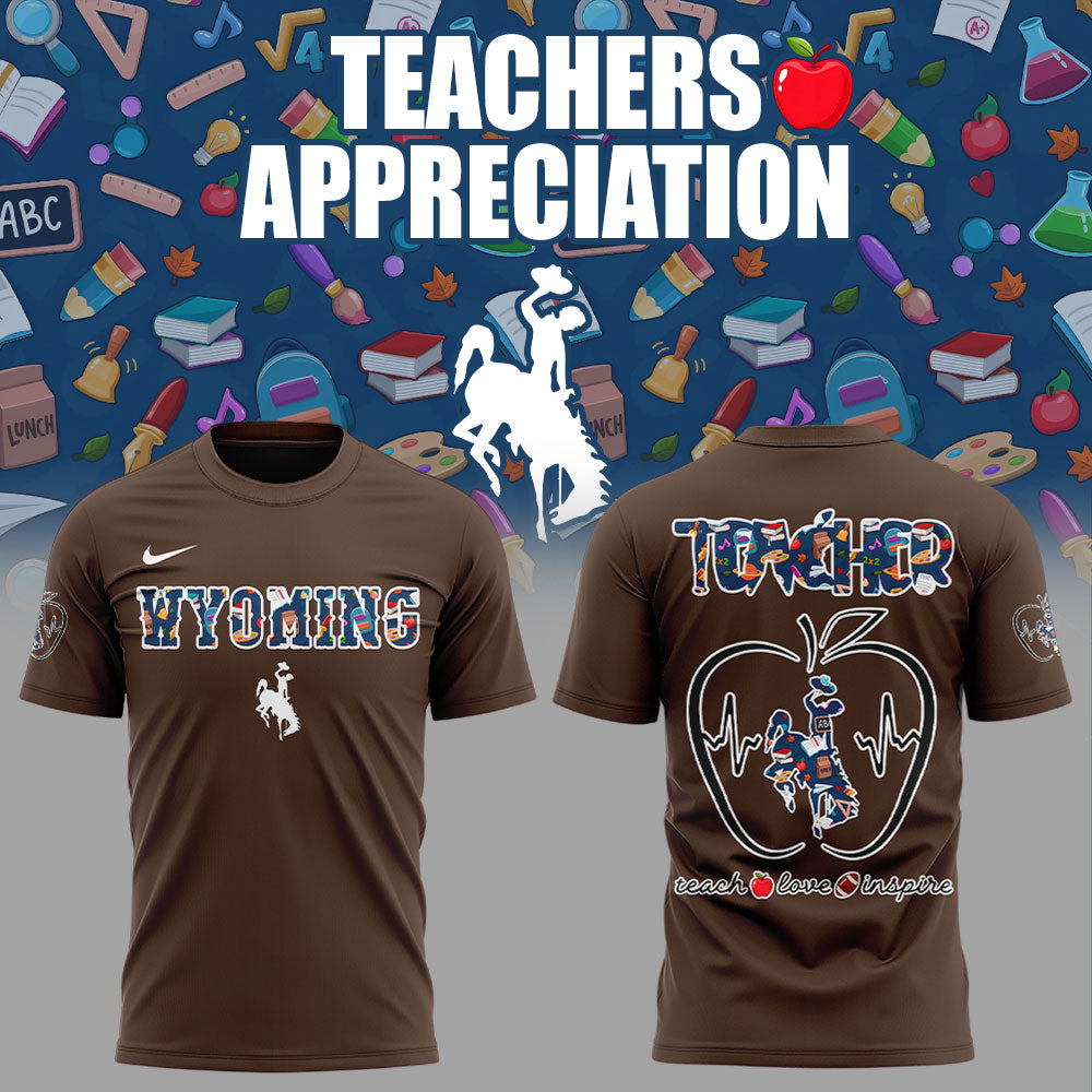 Wyoming Cowboy Teachers Appreciation 2025 Combo Shirt