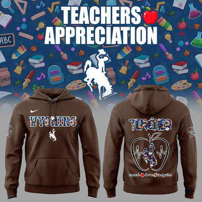 Wyoming Cowboy Teachers Appreciation 2025 Combo Hoodie