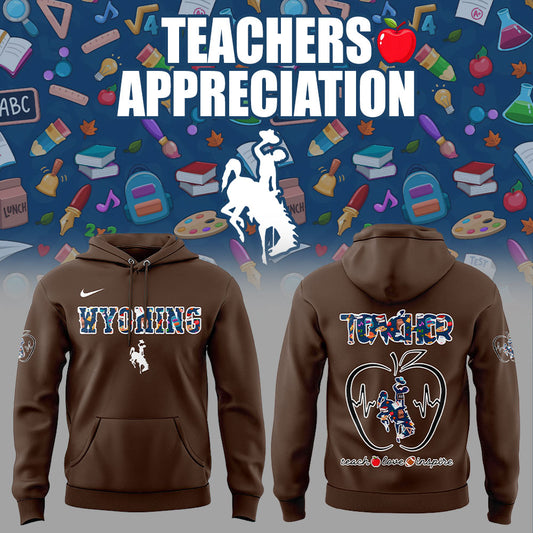 Wyoming Cowboy Teachers Appreciation 2025 Combo Hoodie