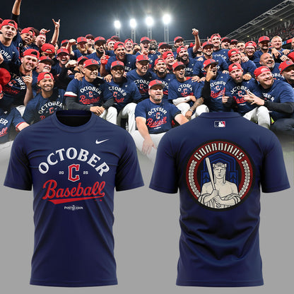 Cleveland Guardians 2025 MLB Postseason Locker Room Combo TShirt
