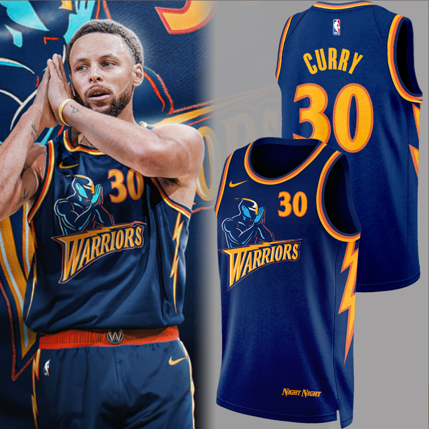 Limited Edition Warriors Mascot Doing The Curry ‘Night Night’ Jersey