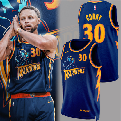 Limited Edition Warriors Mascot Doing The Curry ‘Night Night’ Jersey