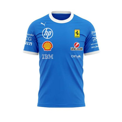 Scuderia Ferrari HP Puma 2025 Monza Limited Edition Lewis & Charles Signature Shirt