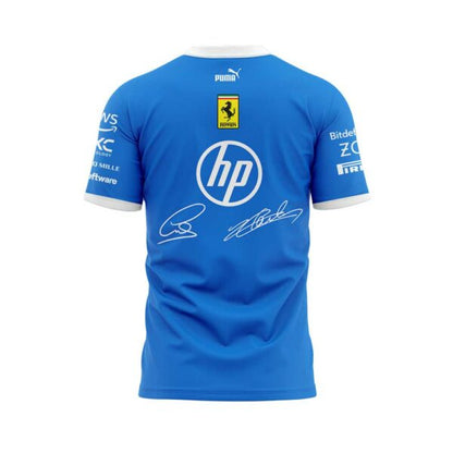 Scuderia Ferrari HP Puma 2025 Monza Limited Edition Lewis & Charles Signature Shirt