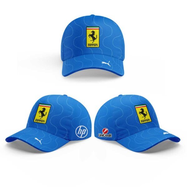 Scuderia Ferrari HP 2025 Monza Limited Edition Lewis Signature Blue Hoodie V3