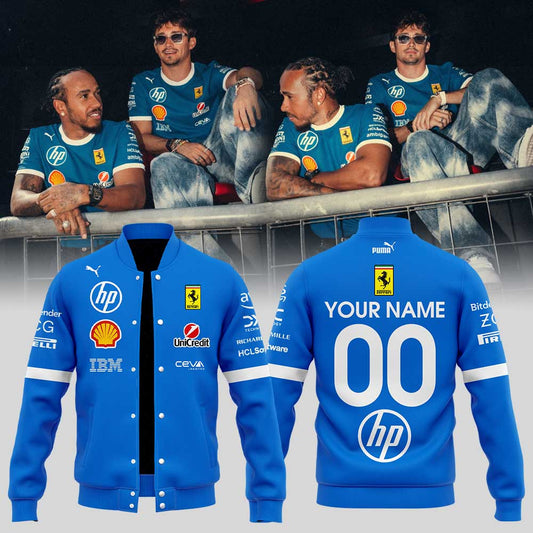 Scuderia Ferrari HP Puma 2025 Monza Limited Edition Jacket Custom Name, Number For Fans