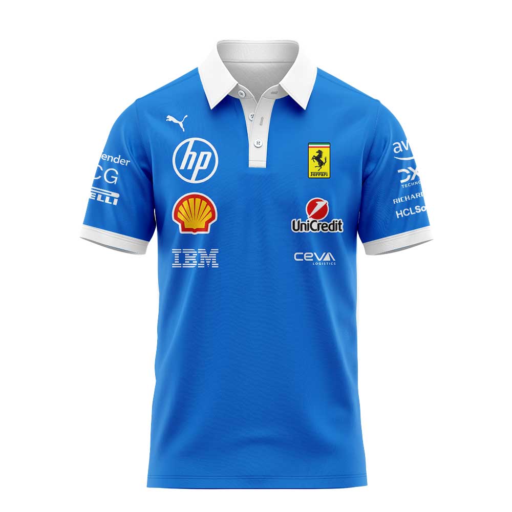 Scuderia Ferrari HP Puma 2025 Monza Limited Edition Lewis Signature 44 Polo