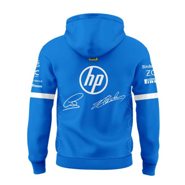 Scuderia Ferrari HP 2025 Monza Limited Edition Lewis & Charles Signature Blue Hoodie V2
