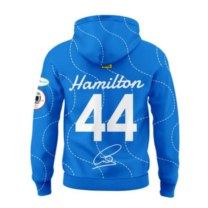 Scuderia Ferrari HP 2025 Monza Limited Edition Lewis Signature Blue Hoodie V3