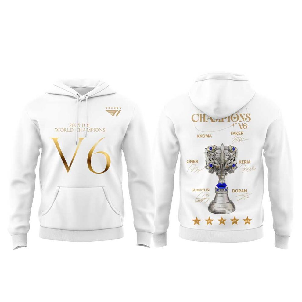T1 World Champions V6 2025 Limited Edition Combo Hoodie
