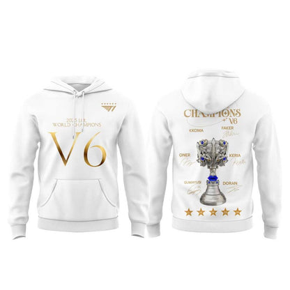 T1 World Champions V6 2025 Limited Edition Combo Hoodie