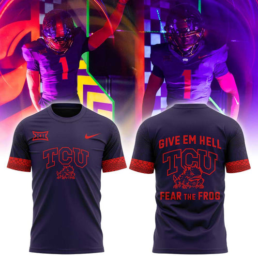 TCU Give em Hell, Fear the Frog Combo Shirt