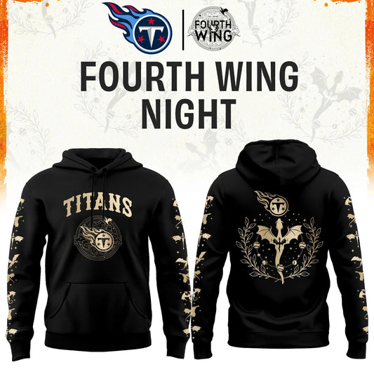 T Titans Fourth Wings Night Black Hoodie