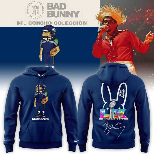 Seattle Seahawks x Bad Bunny Super Bowl LX The Halftime Show Special Edition Hoodie