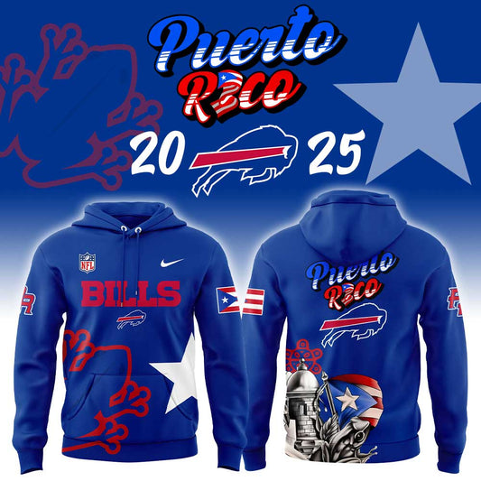 B Bills Puerto Rico Heritage Limited Combo Hoodie
