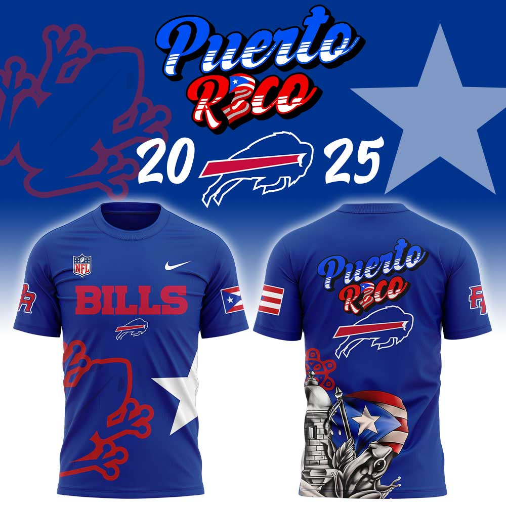 B Bills Puerto Rico Heritage Limited Combo Shirt