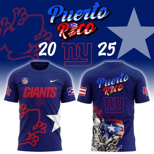 NY Giants Puerto Rico Heritage Limited Combo Shirt