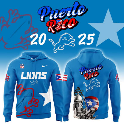 Detroit Lions Puerto Rico Heritage Combo Hoodie