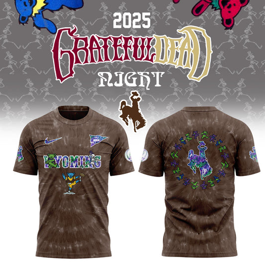 Wyoming Cowboy Grateful Dead 60th Anniversary Combo Shirt