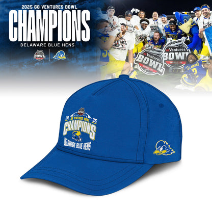 Delaware Fightin’ Blue Hens 2025 68 Ventures Bowl Champions Combo Hoodie