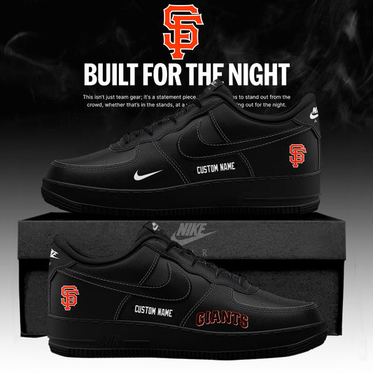 San Francisco Giants 2026 Fashion Black Out Limited Edition AF1 Sneakers