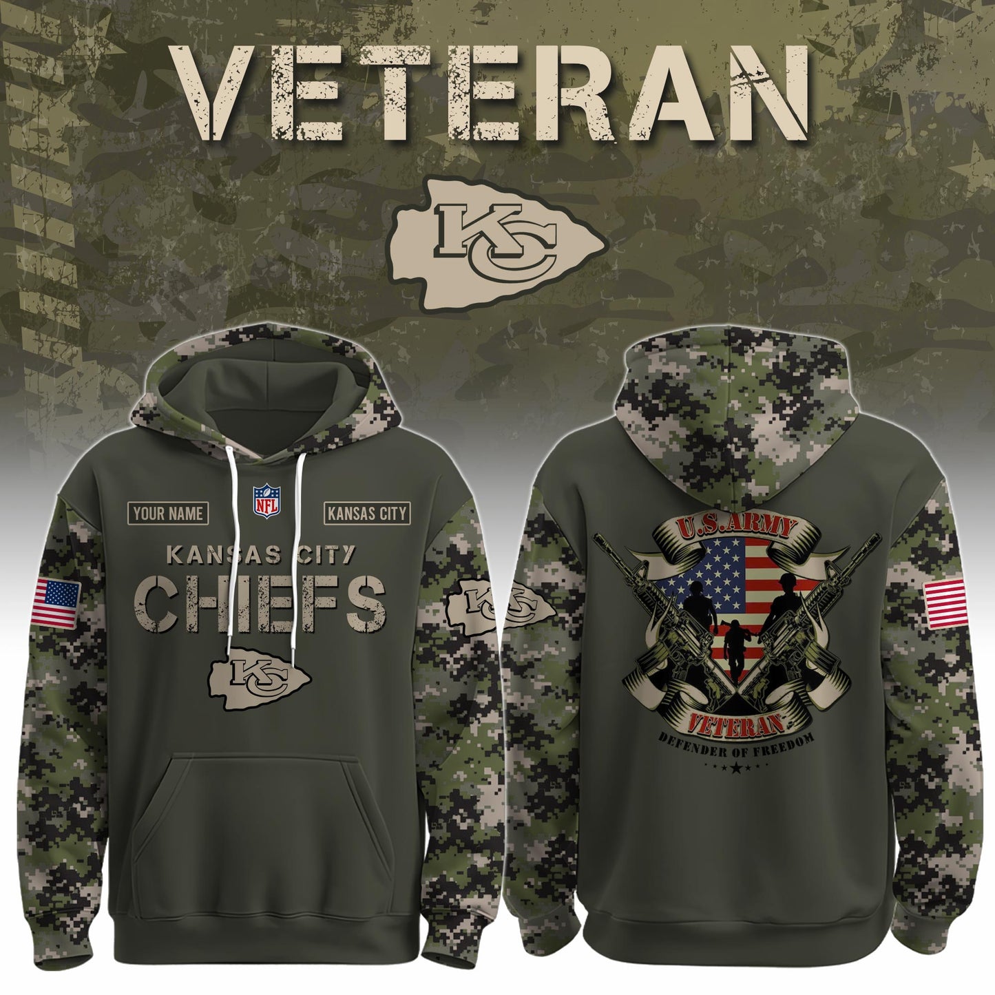 KC Chiefs x Veteran Hoodie Limited Edition