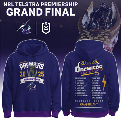 Melbourne Storm – NRL 2025 Champions Hoodie