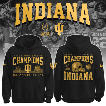 Indiana Hoosiers Football Champions Peach Bowl 2025/26 Hoodie