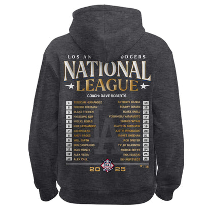 LA DODGERS NATIONAL LEAGUE CHAMPIONS2025 Zip Hoodie