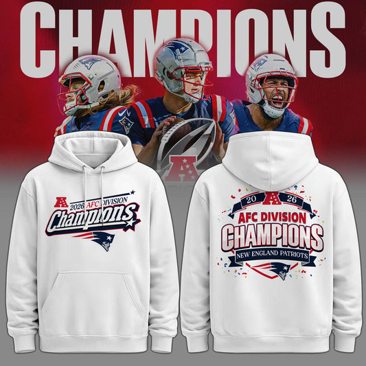 New England Patriots 2025 AFC Conference Champions Hoodie