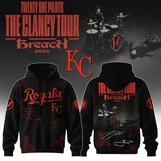 KC x Twenty One Pilots The Glancy Tour 2025 Hoodie Limited Edition